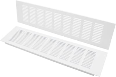 Aluminium Ventilatierooster Wit - Rechthoekig voor Kasten en Vloeren