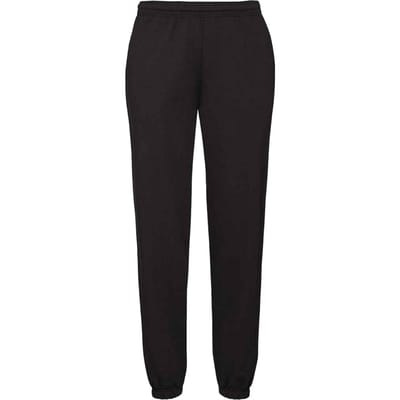 Fruit Of Loom Heren Klassieke 80/20 Elastische Joggingbroek (Zwart)