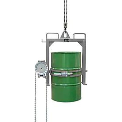 Kiepbak BAUER FD-SK met ketting, staal, B 1020 x D 650 x H 1010 mm, grijs