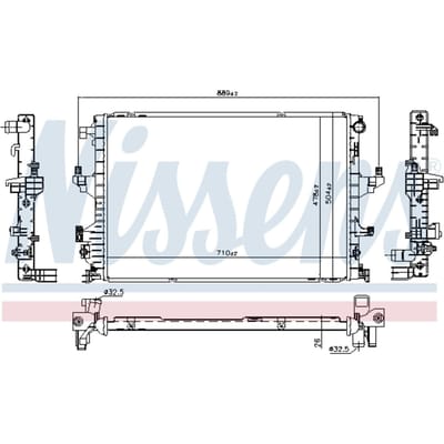 Radiator NISSENS 65346