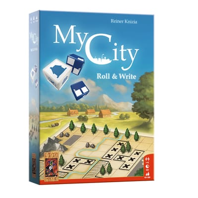 999 Games My City Roll & Write Bord- & kaartspellen Bordspellen Gezelschapspellen