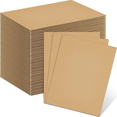 110 Stuks Golfkartonnen Vellen 28 x 20,5 cm - Verpakkingsinzetstukken voor Verzendverpakking