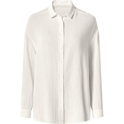 ESMARA Dames mousseline blouse (wit, XS (32/34))