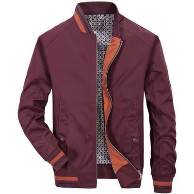 Jas Heren Lente en Herfst Nieuwe Herenjas Grote Maat Los Baseballkraag Casual Clip 4XL black