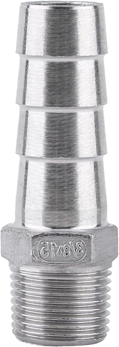 Hoge Kwaliteit RVS Slangverbinder voor Tuin en Industrie, BSP 1/8"~3/4", Duurzaam en Corrosiebestendig