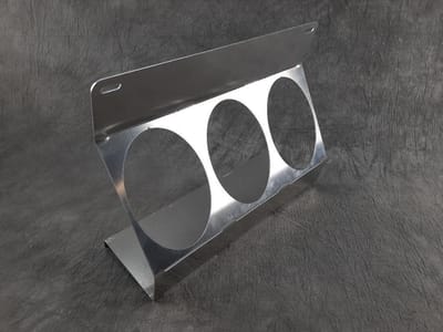 Fleshouder 3x90mm Aluminium