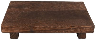 Dailygoods- Zeepbak Elegant Ontwerp - Houten Zeepdispenser - Multifunctioneel Gebruik - Compact Formaat - Duurzaam Hout - Rustieke Afwerking