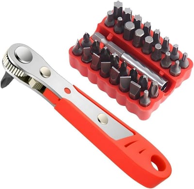 Compacte 110 mm Ratchet Wrench met 36 Tanden - Ideaal voor Auto's, Fietsen en Klussen
