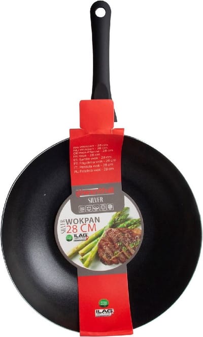Löwenthal Hoogwaardige wokpan PRO - Ø 28 cm - anti-aanbaklaag - Zwart - Chef's choice