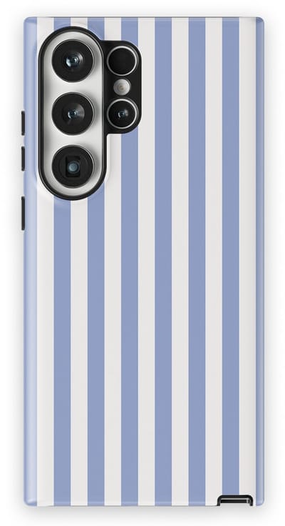 DripCase Gestreept Hoesje Samsung Galaxy S23 Ultra | Backcover met Mag | Stripes Motief | Trendy Case Samsung Galaxy S23 Ultra met Strepen Ocean Lane