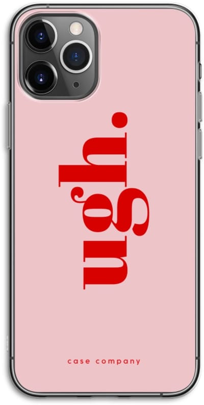 Case Company® - Hoesje geschikt voor iPhone 11 Pro hoesje - Ugh - Soft Cover Telefoonhoesje - Bescherming aan alle Kanten en Schermrand