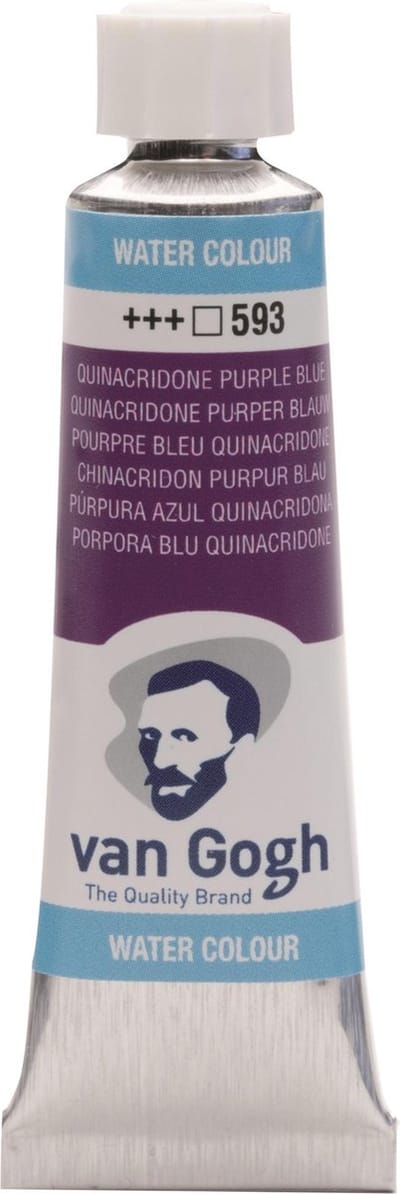 Van Gogh Aquarelverf Tube - 10 ml 593 Quinacridon Purper Blauw
