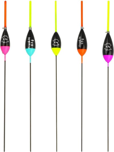 Reniers Fishing Dobber RF N21 – Allround Wedstrijdpen voor Fijne Beetregistratie - Kleur: geel,Maat: 0.40g