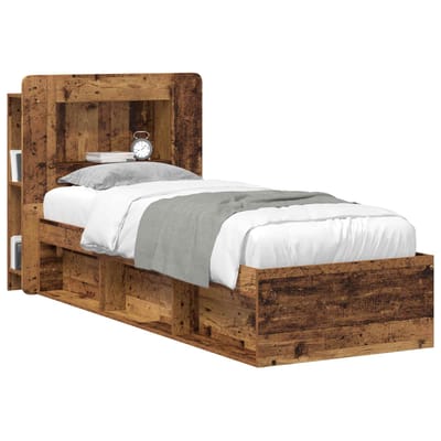 vidaXL - Hoofdeinde - Kast - met - opslag - Oud - hout - Geconstrueerd - hout