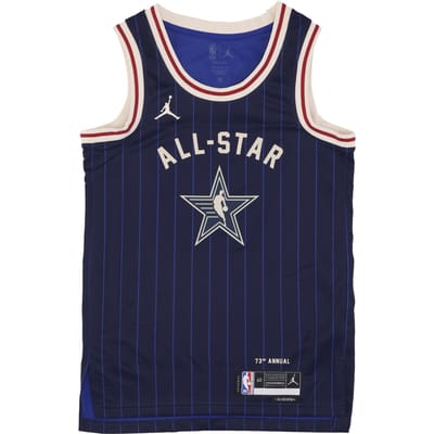 Basketbaltanktop voor heren NBA All Star Game 2024 Dri-fit Swingman Jersey No 15 Nikola Jokic Team West College Navy