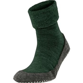 FALKE Cosyshoe Noppen op de zool wol huissokken heren groen - maat 45-46