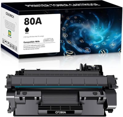 Geschikt voor HP 80A / CF-280A Toner cartridge Zwart - Geschikt voor HP LaserJet Pro 400 M401DN - M401DW - MFP M425DN - MFP M425DW