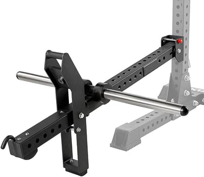 Riemaccessoires Kracht - Squat Bevestiging - Krachttraining Thuisfitness - Verstelbare Hefboomarm - 5/8 Inch Compatibel - Zwart