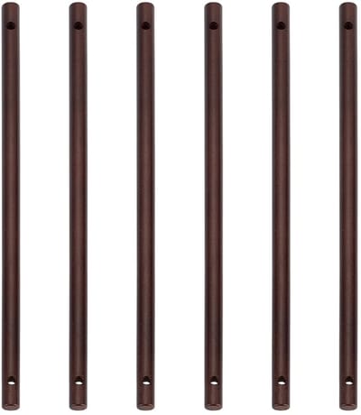 Dailygoods- Deuvels 6 Stuks - Houten Deuvels - 300mm - Gat 5,5mm - Sterk en Duurzaam - Geschikt voor Knutselen - Houten Stokken