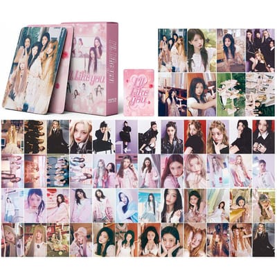 S 55 Stuks/Set Kpop Idool Meisjesgroep ILLIT Nieuwste Album Serie HD Geprinte Lomo Kaarten YUNAH MINJU MOKA WONHEE IROHA Pocards Fans Cadeaus