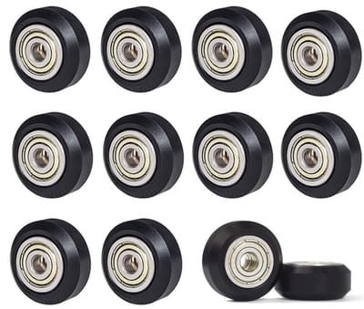 Dailygoods- 3D-printerwielen 12 Stuks - V-slot Wielen - POM Wiel - Loopwielen - Compatibel met Creality Ender 3 - Duurzaam Materiaal
