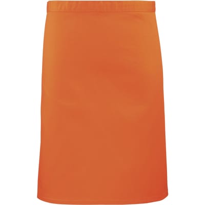 Premier Dames/Dames Mid-Length Apron (Pakket van 2) (Oranje)