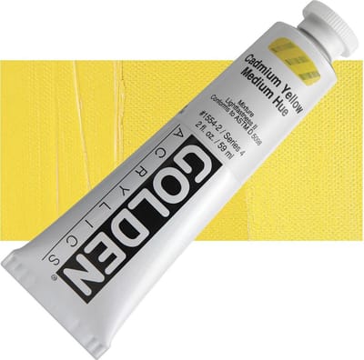 Golden Heavy Body Acrylverf Serie 4 | Cadmium Yellow Medium Hue (1554B-2) 59 ml