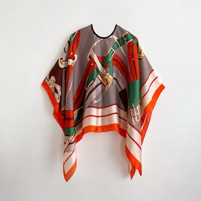 110*110cm Veelzijdige Zijden Sjaal Dames Grote Sjaal Print Stola's Vierkante Bandana Luxe Vrouwen Foulard gray