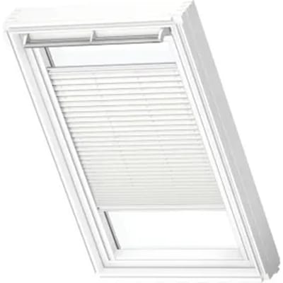 Velux Manueel Lichtdoorlatend Plisségordijn White Line Fhl F04 1016swl Wit
