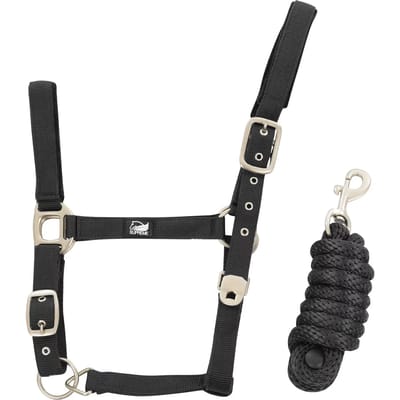 Nylon halster en touw van voor paard Supreme