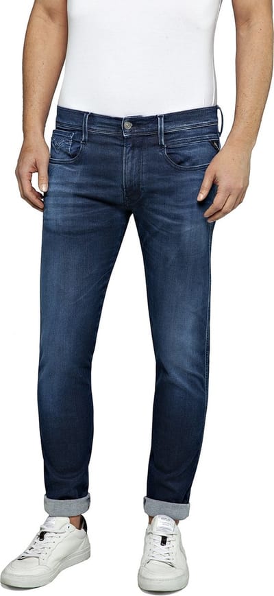 Replay Heren Jeans Broeken ANBASS slim Fit Blauw 38W / 36L Volwassenen