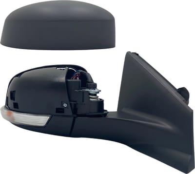 BILMAX Rechter Buitenspiegel Vervanging voor Ford Mondeo IV (BA7) 2007–2014, Elektrisch Verstelbaar, Verwarmd, Elektrisch Inklapbaar, Met Richtingaanwijzer, Met Instapverlichting, Gegrond, 8-Pins (Passagierszijde)