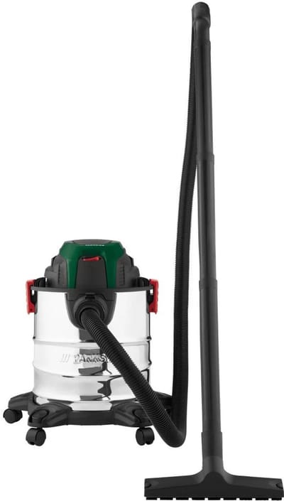PARKSIDE® Nat en droog stofzuiger - Vermogen: 1300 W - Zuigkracht: 200 Airwatt - Tankinhoud: 19,8 L - Maak schoonmaken eenvoudig met deze krachtige nat- en droogstofzuiger. Ideaal voor vuil, water en zelfs als blazer.