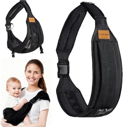 Draagdoek Baby - Heupdrager Peuter - Veilig Dragen - Huidvriendelijk Katoen - 215 Gram - Zwart