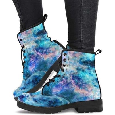 Leren Laarzen Dames ,Eco Leren Schoenen ,Galaxy Laarzen Dames ,Dameslaarzen ,Winterschoenen Dames ,Regenschoenen Dames ,Gevechtsschoenen 42 blauw