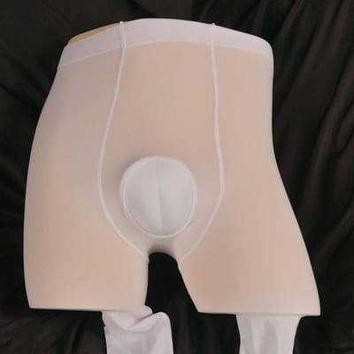 Heren Crossdresser Panty's Sissy Lingerie Verbergende Gaff Leggings Sokken Transgender Panty's Kousen Pseudo-Meisje Onzichtbare Panty's for weight 50-90kg gray