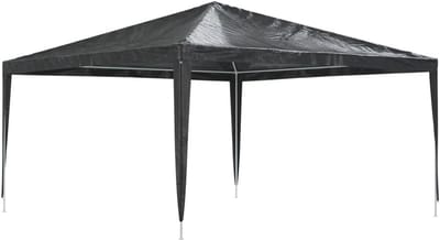 Partytent - Tuinpaviljoen Feesttent - Buitenfeesten Organiseren - UV- en Waterbestendig - 4 x 4 m - Antraciet