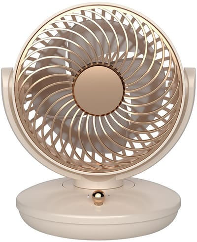 Mini Tafelventilator - Handventilator - Ventilatoren - Ventilator – Tafelventilator - Mini Ventilator - Schuddende - 3 Snelheden en 360° Luchtcirculatie - 18x13.5x15.5cm