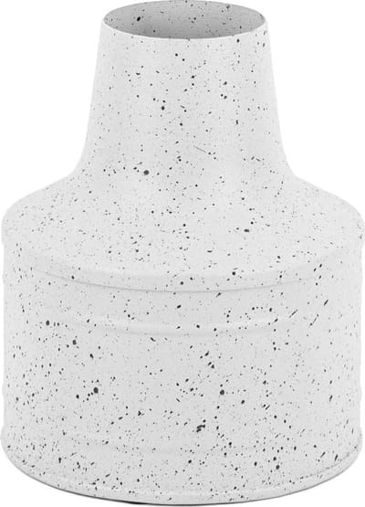 HomeBound by KY | Metalen vaas wit dots | vaas