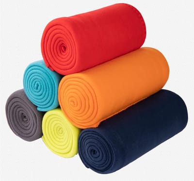 Set van 6 Zachte Fleece Plaids 125 x 150 cm Comfortabel en Lichtgewicht