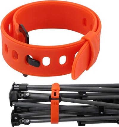 Elastische Band met Clip - Spanband Houder - Bagage Beveiligen - Dikke Rubber Constructie - 45 cm - Oranje
