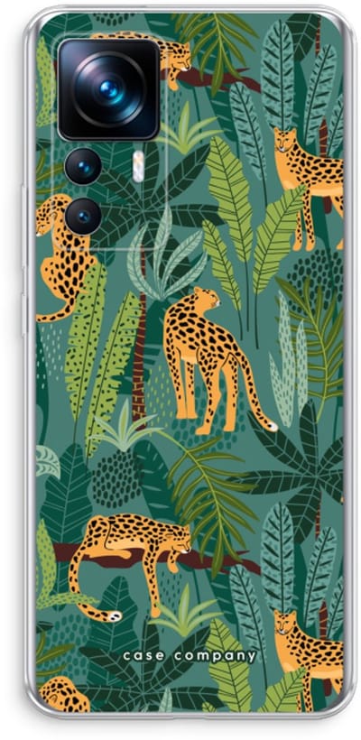 Case Company® - Hoesje geschikt voor Xiaomi 12T hoesje - Luipaard 2 - Soft Cover Telefoonhoesje - Bescherming aan alle Kanten en Schermrand
