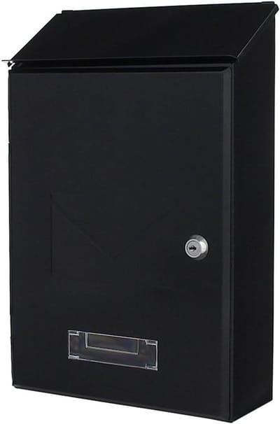 Brievenbus - Postkast - Post Ontvangen - Afsluitbaar Cilinderslot - 36x23.5x9.5 cm - Antraciet