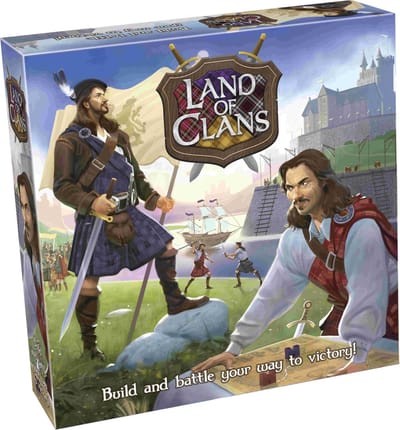 Tactic Land of Clans – Bordspel – Strategisch Gebiedenspel – Veroveren en Kastelen Bouwen – Familiespel – 2 tot 6 Spelers – Vanaf 8 Jaar
