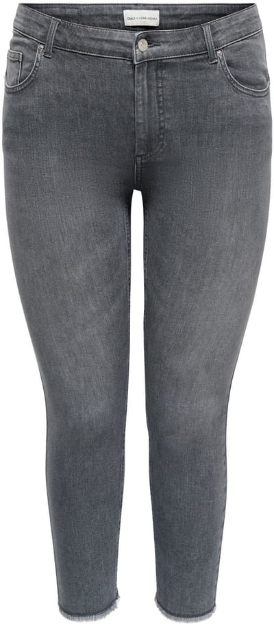ONLY Carmakoma Skinny fit jeans CARWILLY Mid waist Skinny fit Enkel lengte Jeans