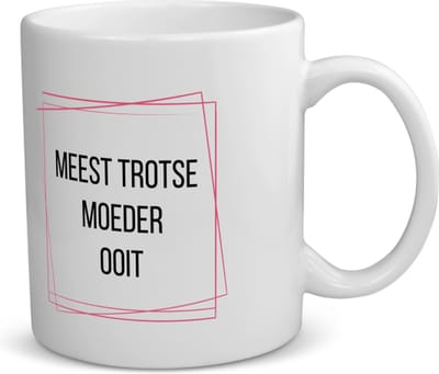Akyol - meest trotse moeder ooit koffiemok - theemok - Mama - trotse moeder - moeder cadeautjes - moederdag - verjaardagscadeau - verjaardag - cadeau - geschenk - kado - gift - moeder artikelen - 350 ML inhoud