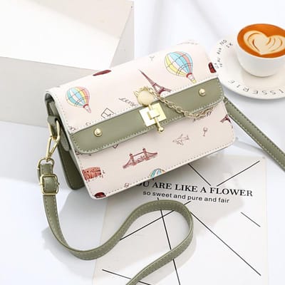 Nieuwe Tas met Hoge Uitstraling, Print Patchwork Kleur, Enkele Schoudertas, Grote Capaciteit, Meerlaagse Kleine Vierkante Tas, Allemaal Crossbody Tas Vrouwen . gray