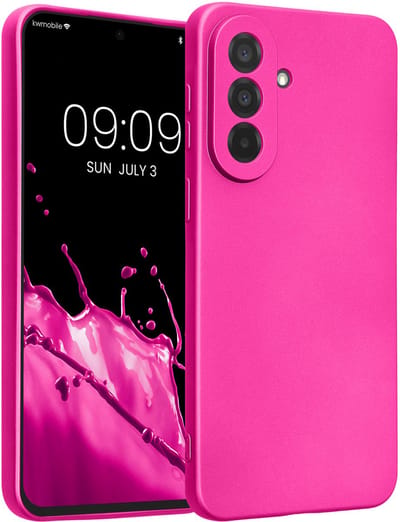 kwmobile metallic telefoonhoesje van TPU - geschikt voor Samsung Galaxy A37 5G - Flexible case voor smartphone - In metallic roze