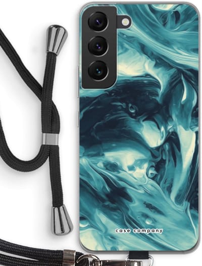 Case Company® - Hoesje met koord geschikt voor Samsung Galaxy S22 hoesje met Koord - Dreaming About Whales - Telefoonhoesje met Zwart Koord - Bescherming aan alle Kanten en Over de Schermrand