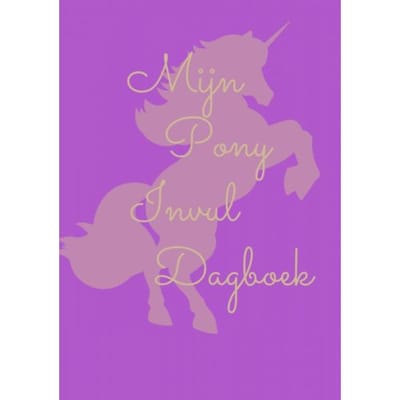 Mijn Pony Invul Dagboek Paars - Kris Degenaar